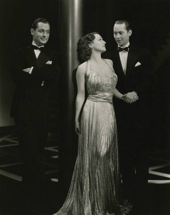 Joan Crawford, Robert Montgomery, And Franchot Tone In &Amp;Quot;No More Ladies&Amp;Quot;, 1935.
