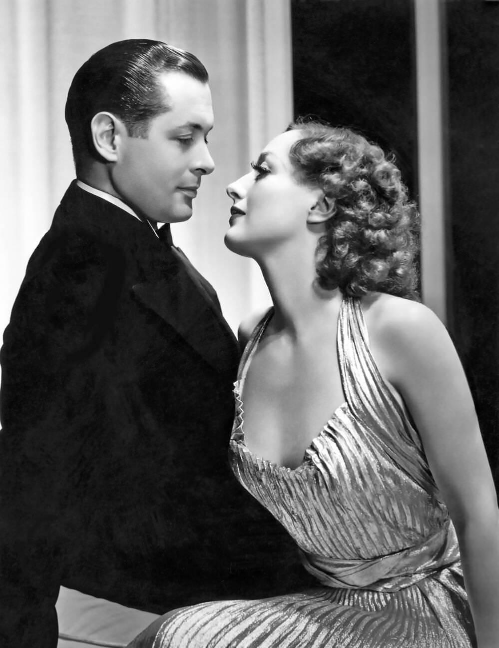 Joan Crawford And Robert Montgomery In Mgm'S &Amp;Quot;No More Ladies&Amp;Quot;, 1935.