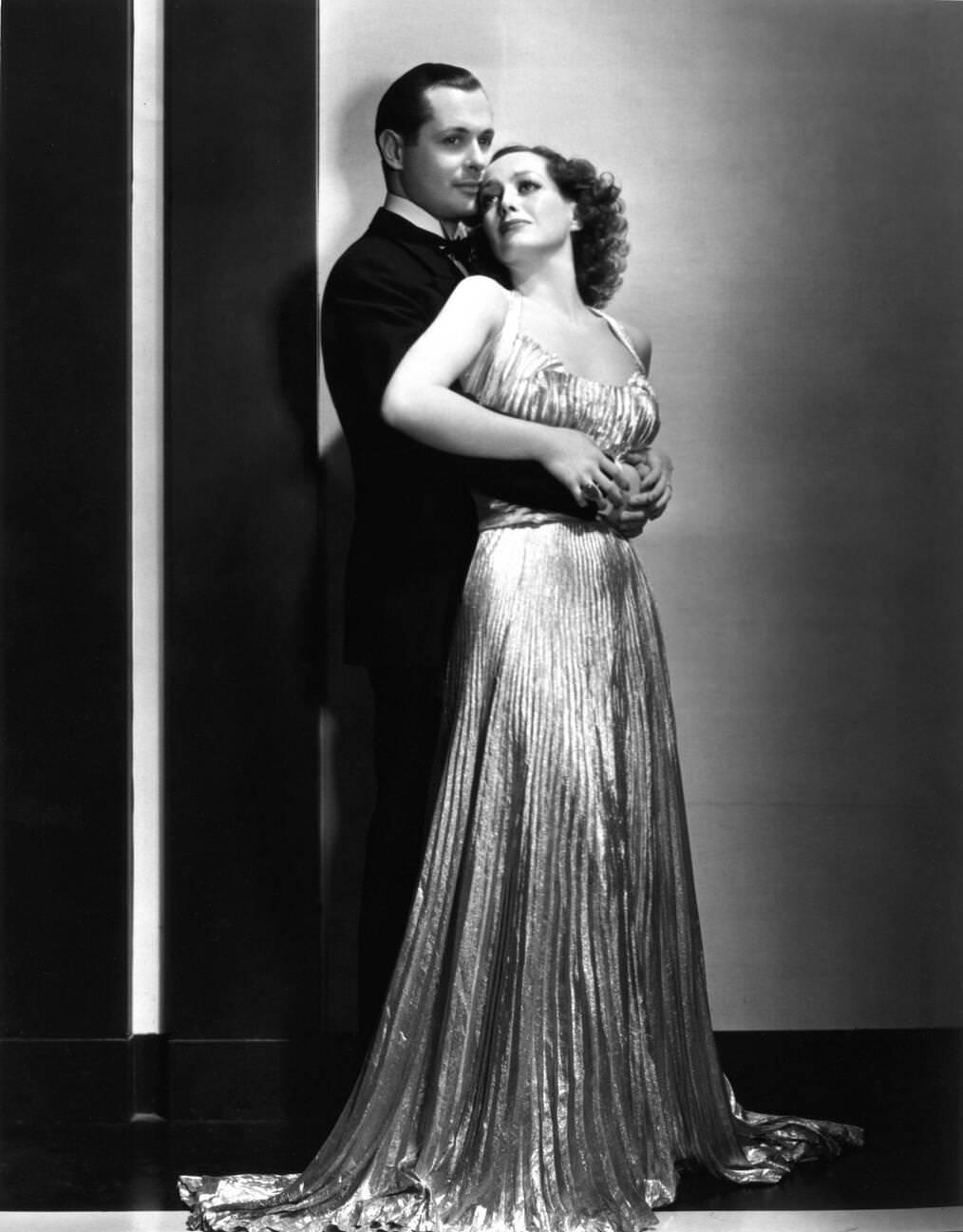 Publicity Portrait Of Robert Montgomery And Joan Crawford For &Amp;Quot;No More Ladies&Amp;Quot;, 1935.