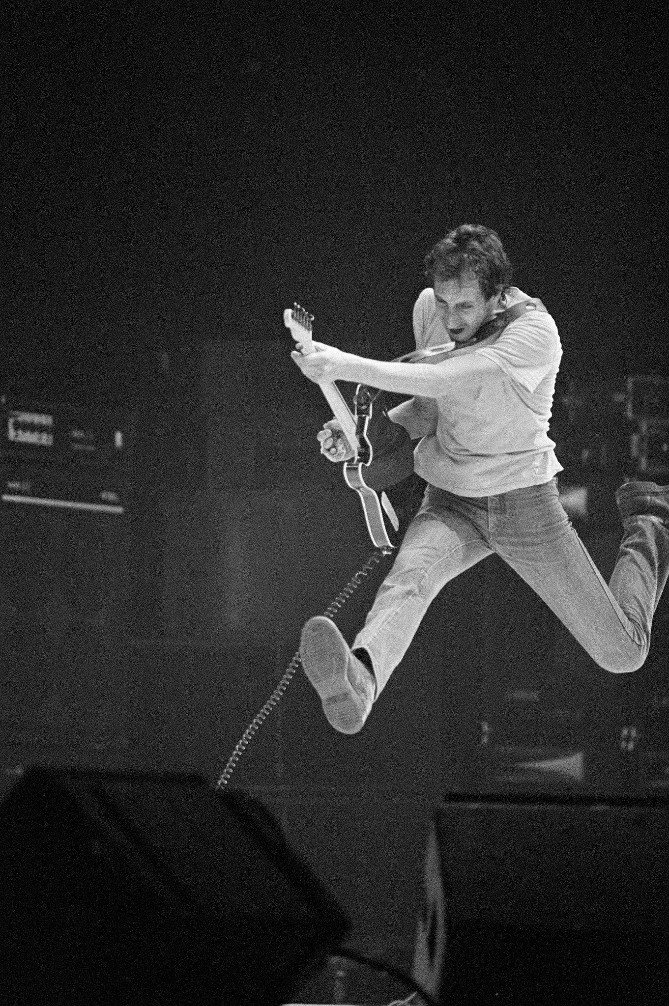Pete Townshend Jumping While Performing, Year Unknown.