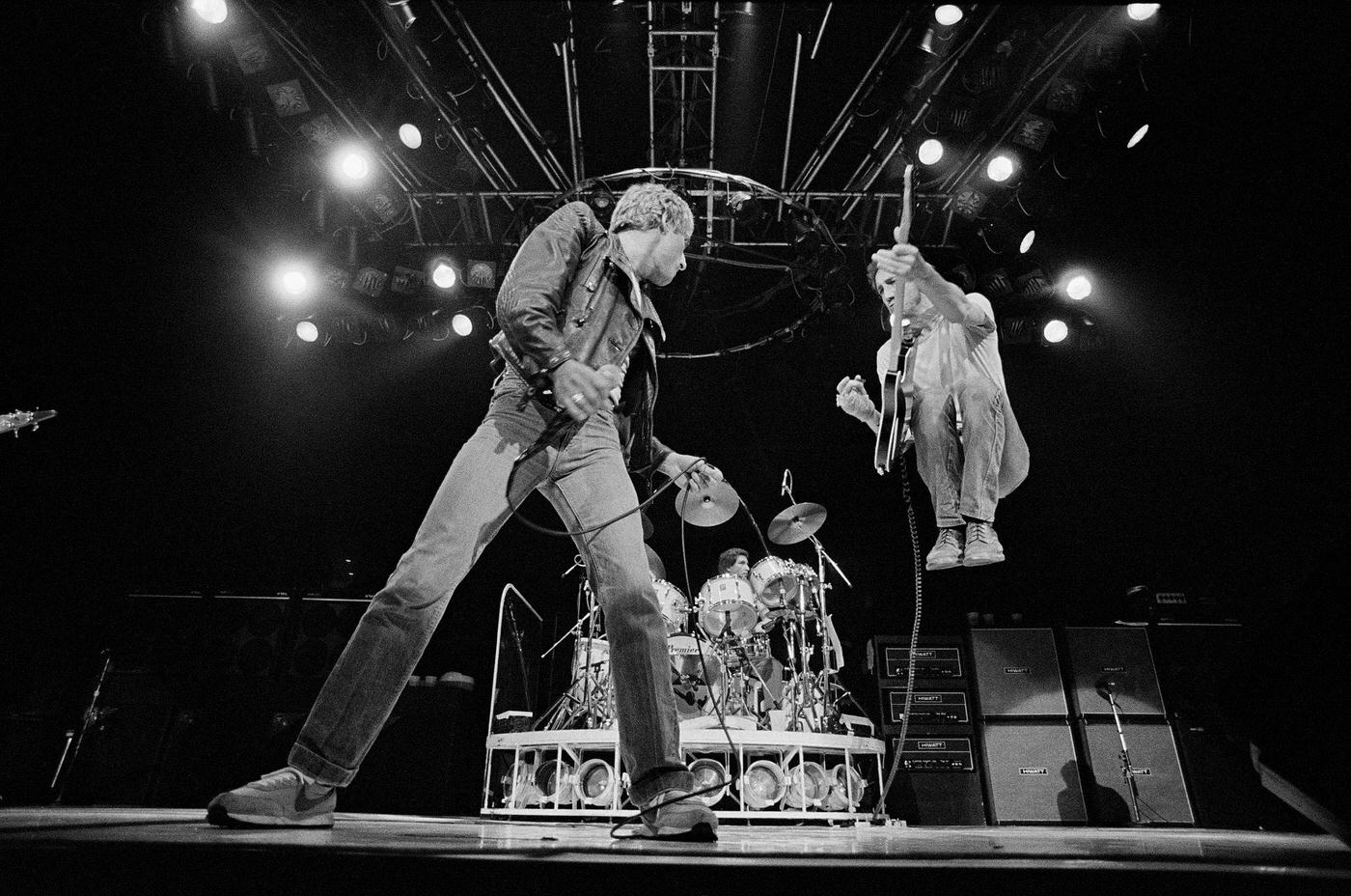 Roger Daltrey And Pete Townshend Of The Who Perform In Concert, Year Unknown.