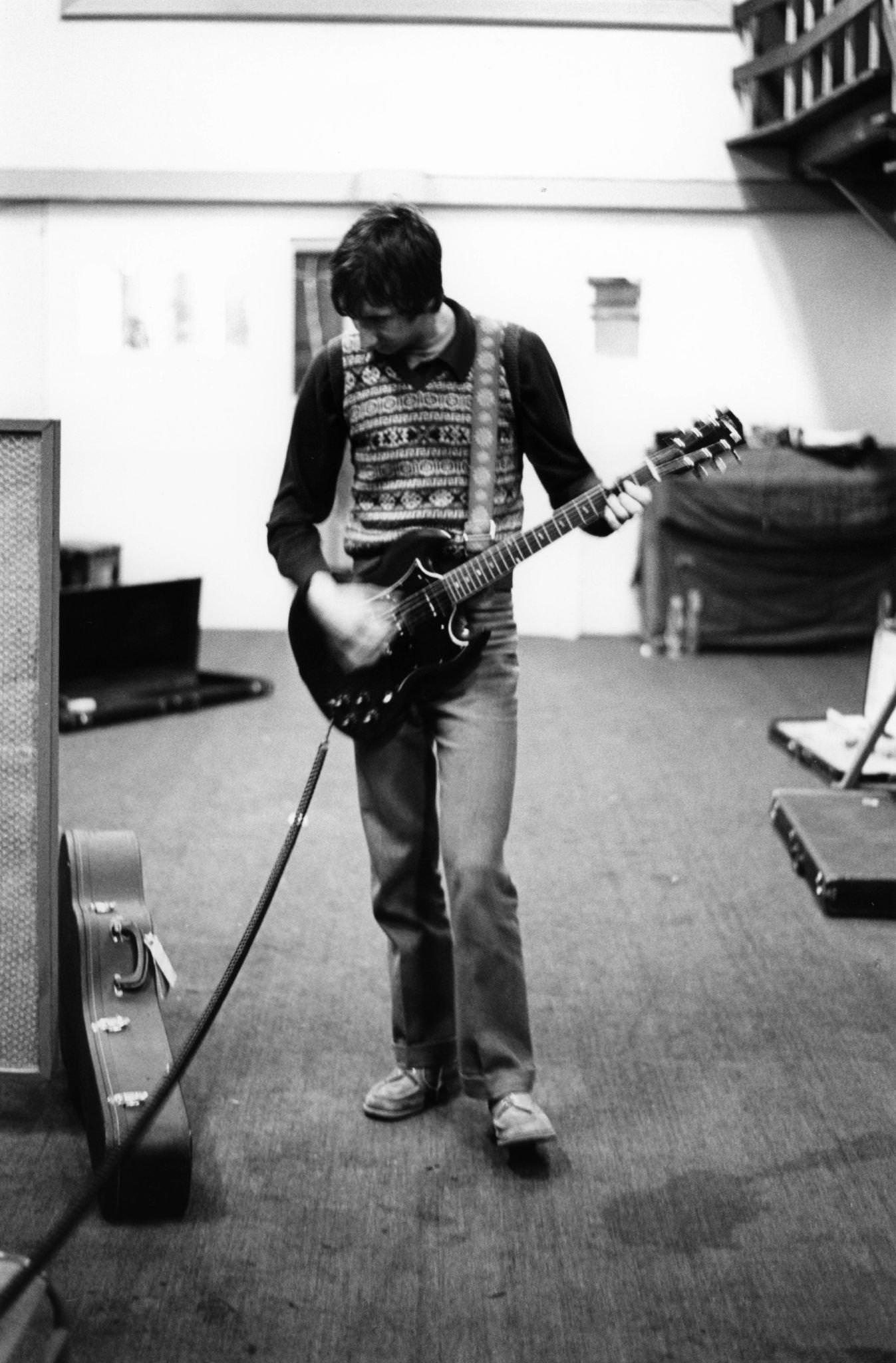 Pete Townshend Records 'The Seeker' At Ibc Studios Playing A Gibson Sg Special, January.
