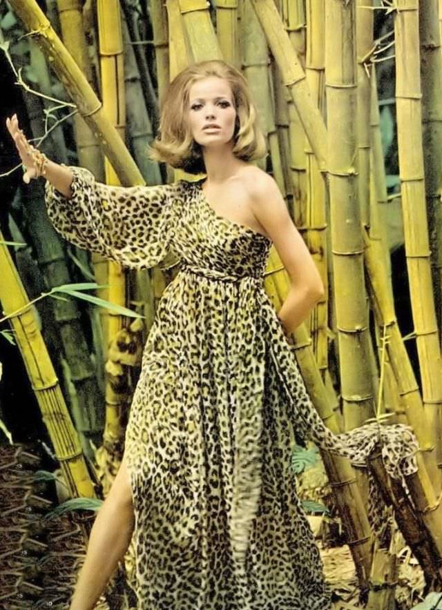 Veruschka In Leopard Print Dress In Brazil, 1965