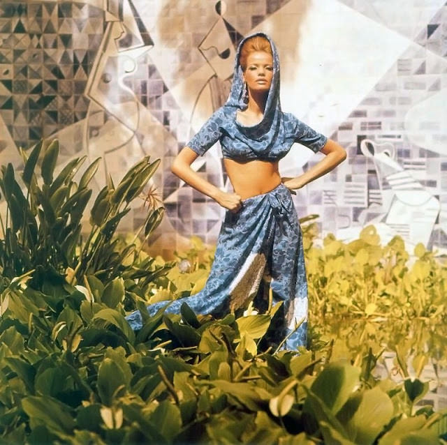Veruschka In Silk Sarong Pajama By Jean Louis, 1965