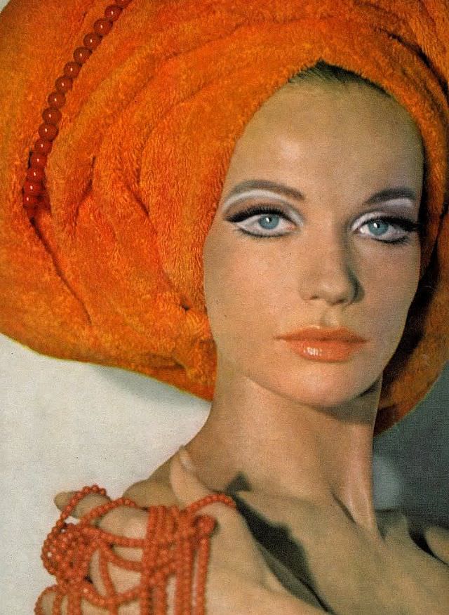 Veruschka Wearing Towel By Martex, 1967