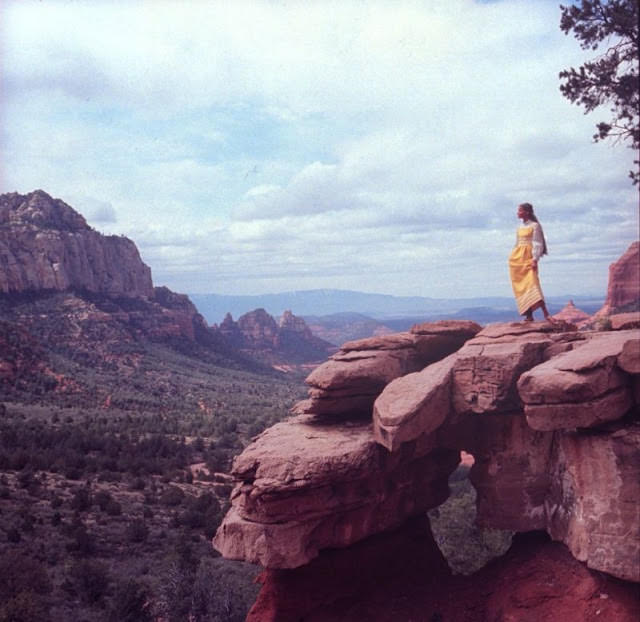 Veruschka In Pinafore Dress By Geoffrey Beene, Arizona, 1968