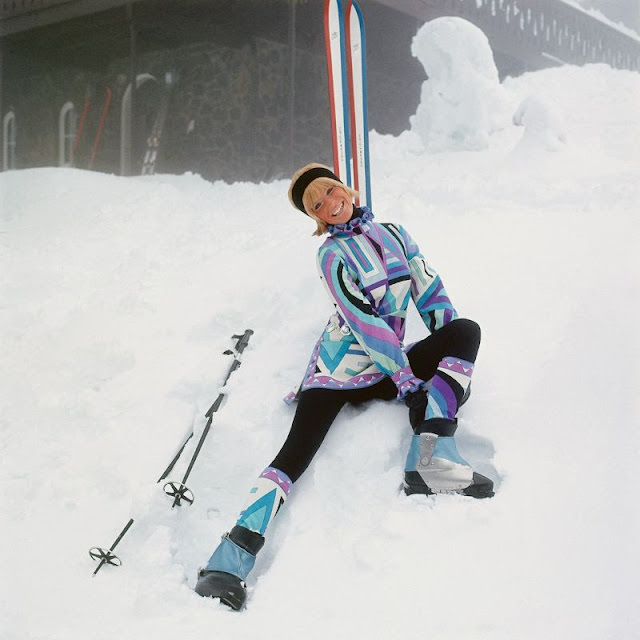 Veruschka In Pucci Ski-Wear, Switzerland, 1969