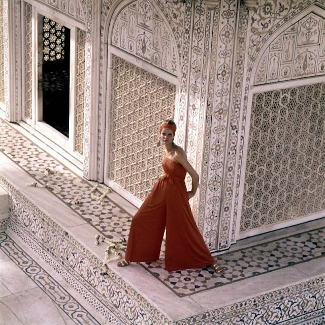 Veruschka In Strapless Pyjamas By Shannon Rodgers, India, 1964