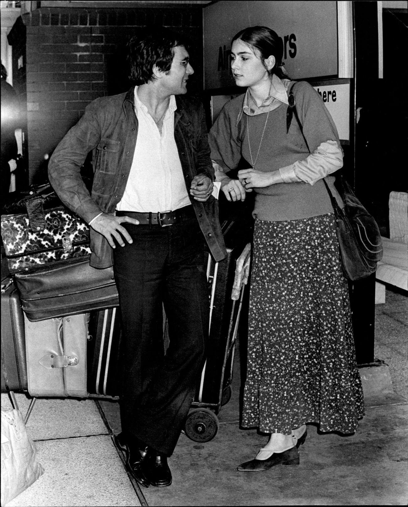 Romina Power And Albano Unexpectedly Arrive In Sydney, March 8, 1972.