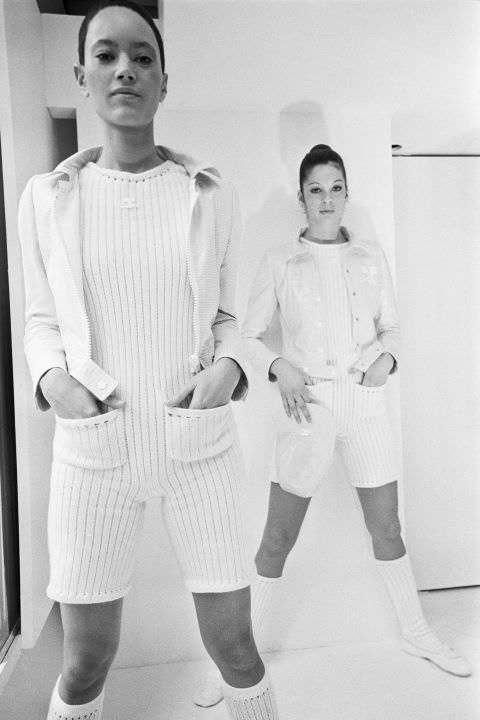 André Courrèges, Ensembles, Photographed By Alain Dejean, 1971