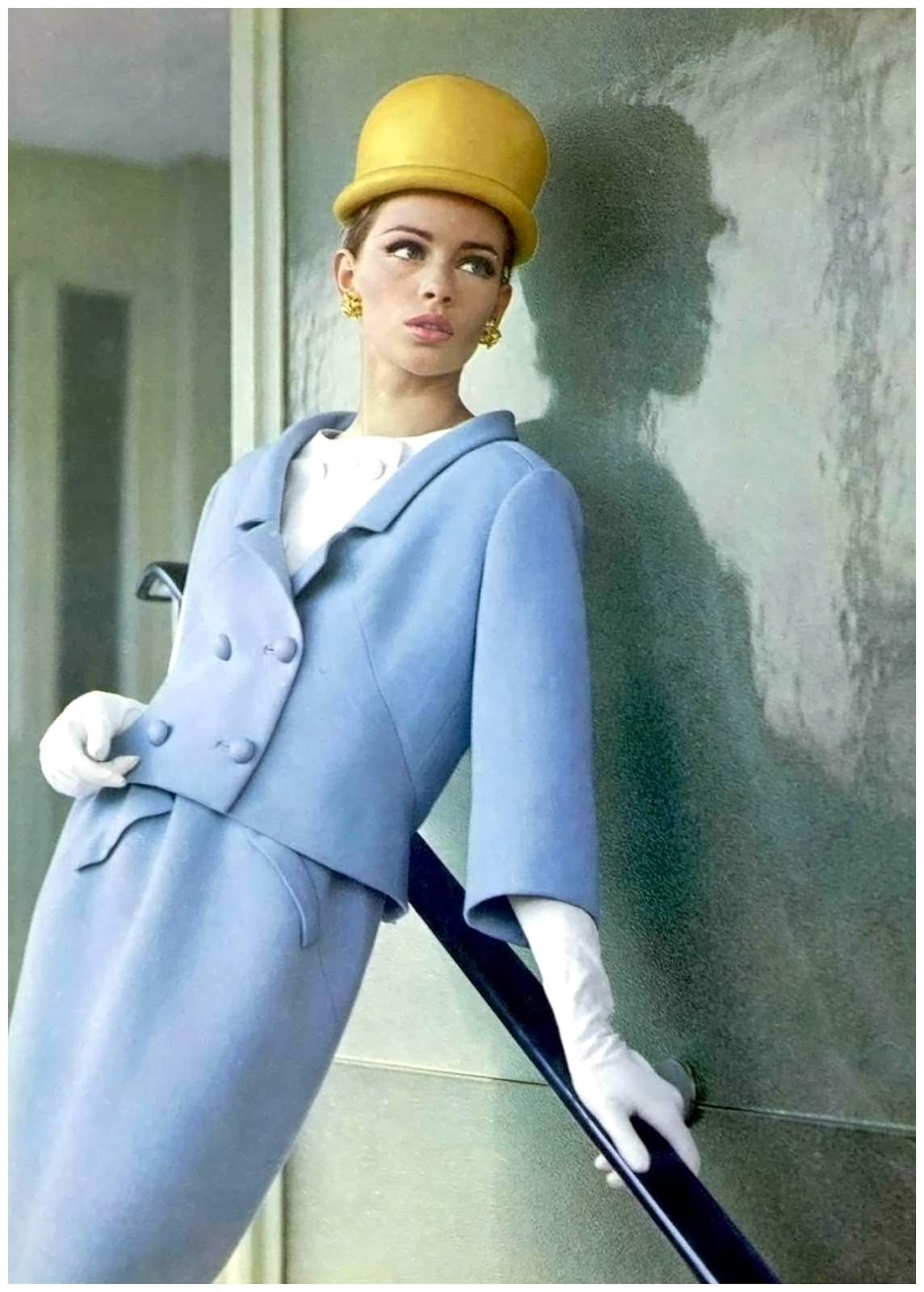 Astrid Heeren In André Courrèges Suit, Photographed By Philippe Pottier, 1963