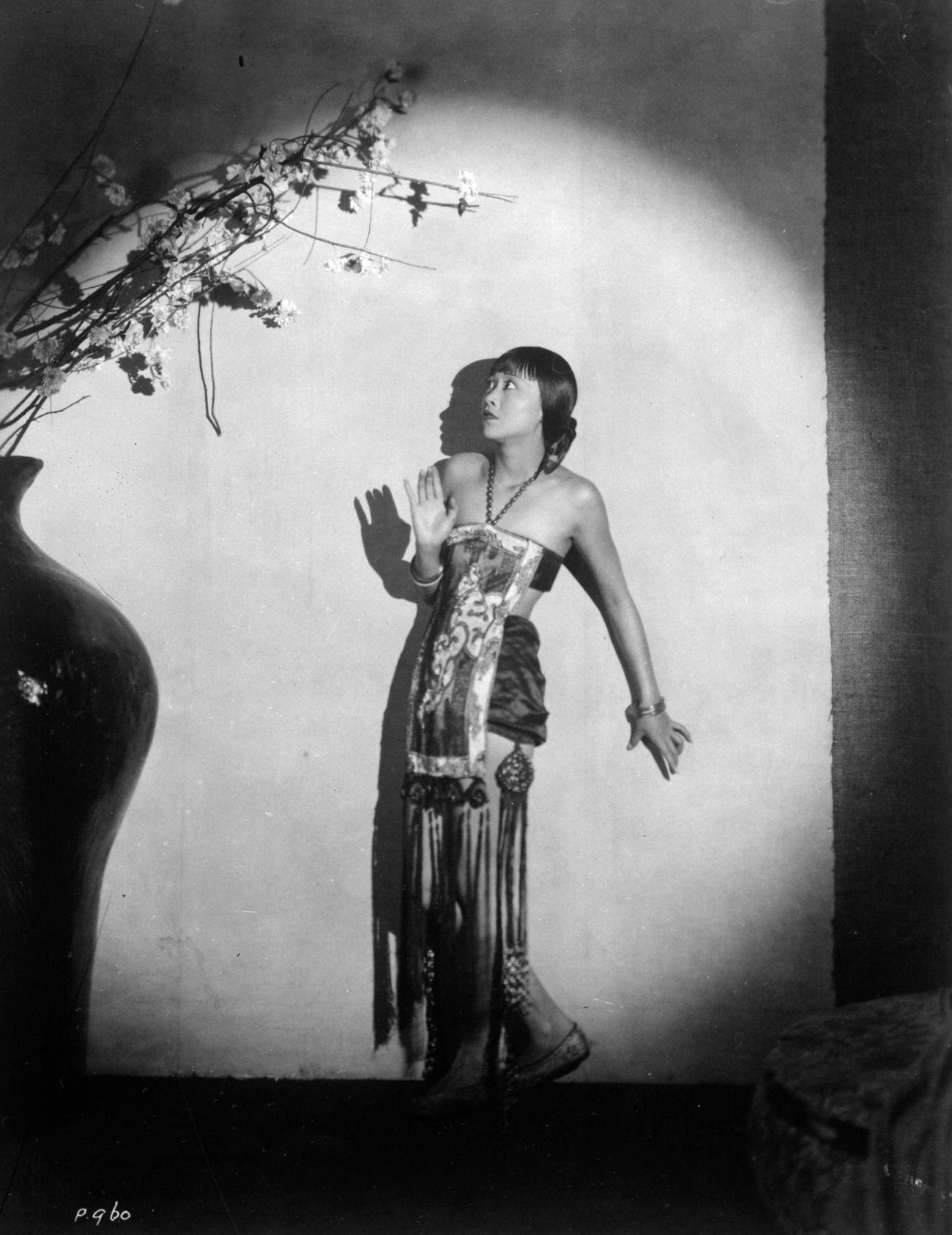 Anna May Wong Surrounded By Shadows, Circa 1930.