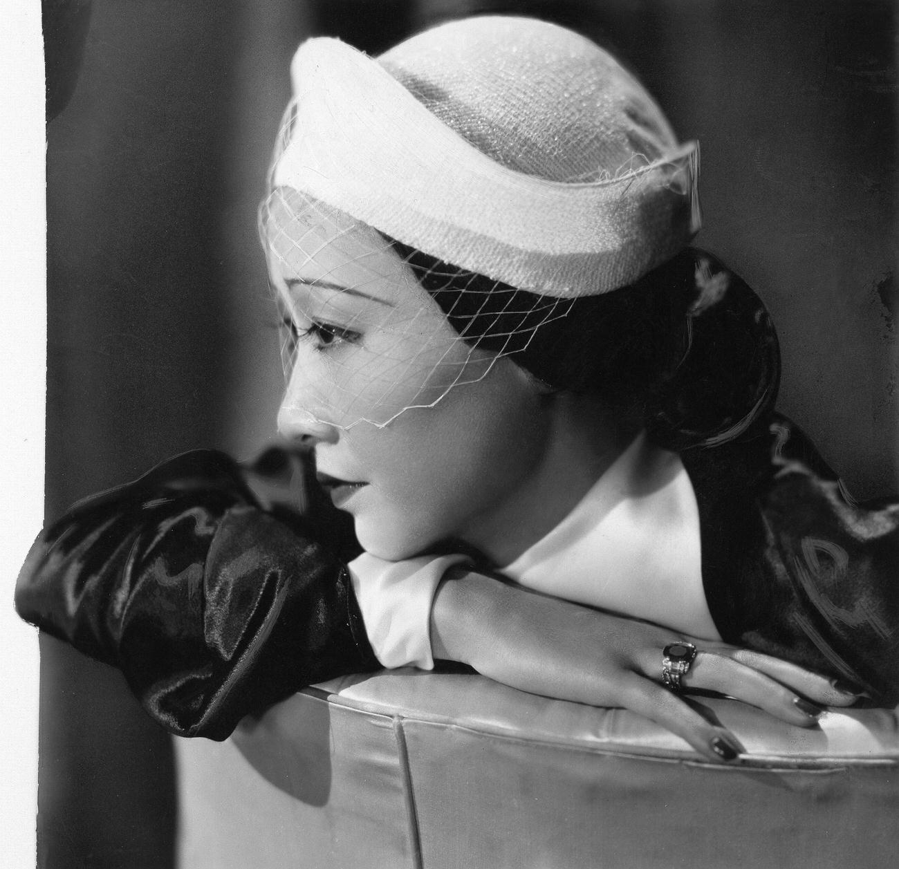 Anna May Wong In A Nose-Veil, 1920S