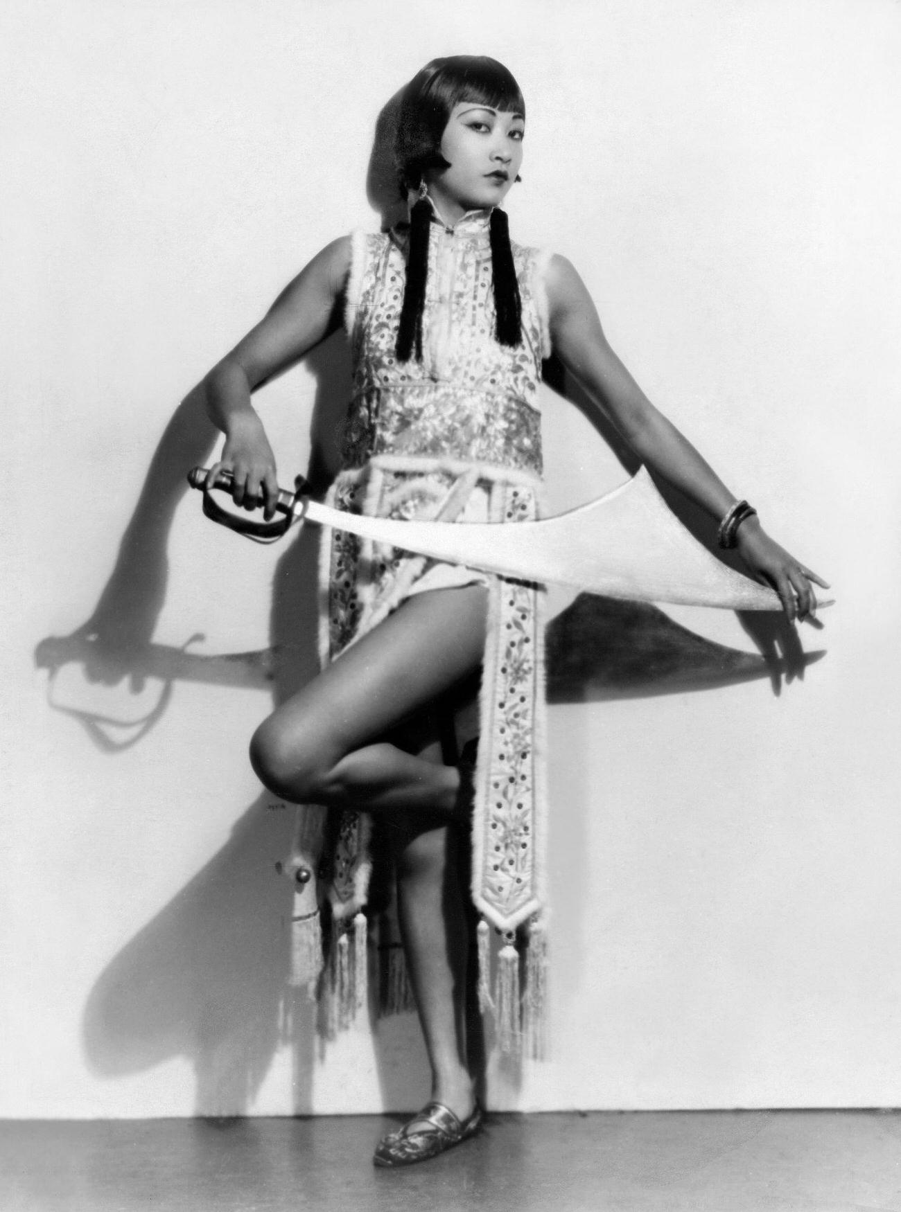 Anna May Wong Full Length Picture With Sword, 1927.