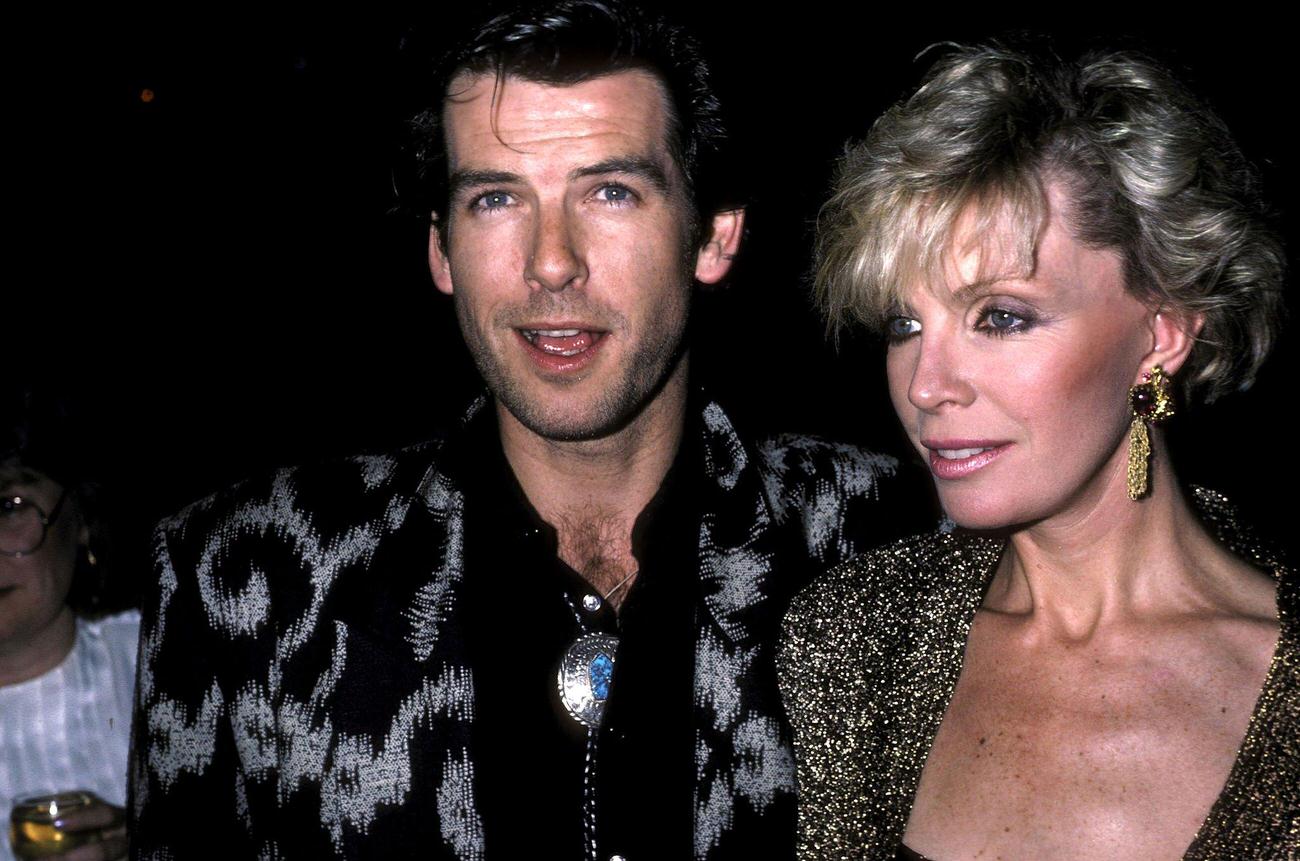Pierce Brosnan And Cassandra Harris At &Amp;Quot;Nomads&Amp;Quot; Premiere Party, New York City, 1986.