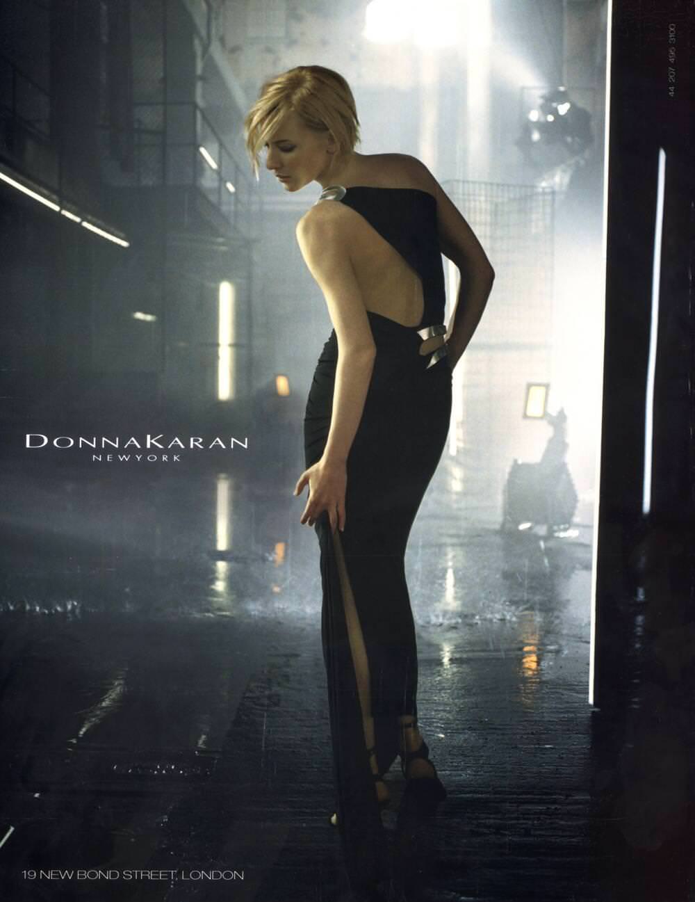 2000S Uk Donna Karan Magazine Advert, Featuring Cate Blanchett.