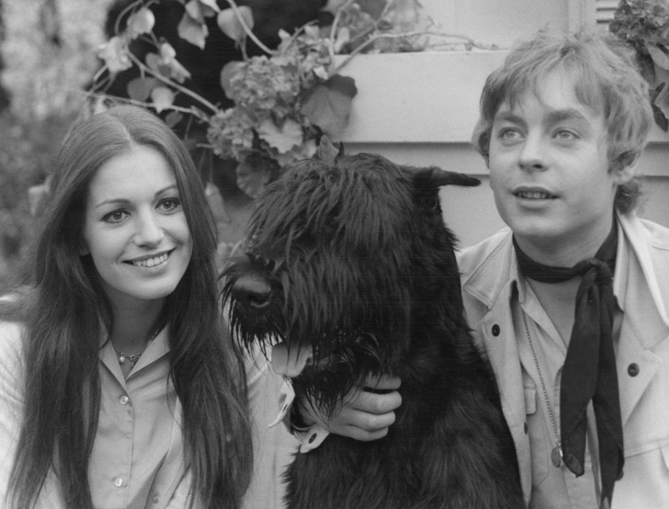 Catherine Spaak And Hywel Bennett, Stars Of 'Il Marito È Mio E L'Ammazzo Quando Mi Pare', Rome, September 1967.
