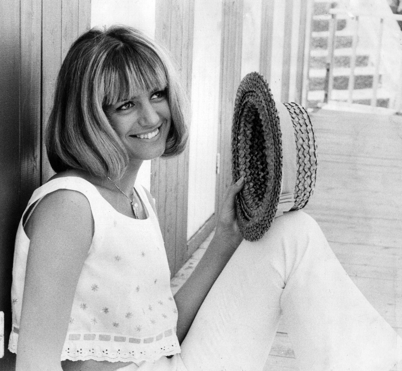 Catherine Spaak In 'Eighteen In The Sun', Ischia, June 1962.