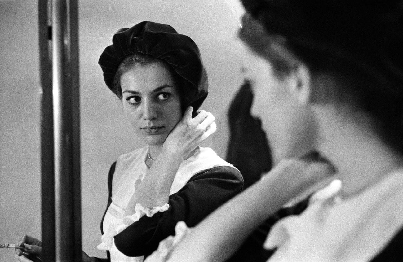 Catherine Spaak On The Set Of 'La Ronde', France, 1964.