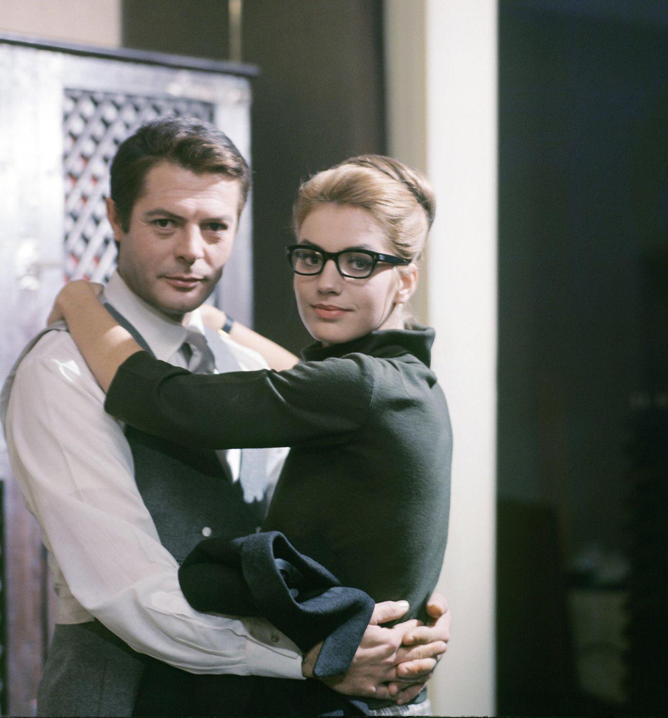 Marcello Mastroianni And Catherine Spaak In 'The Man, The Woman And The Money', 1965.