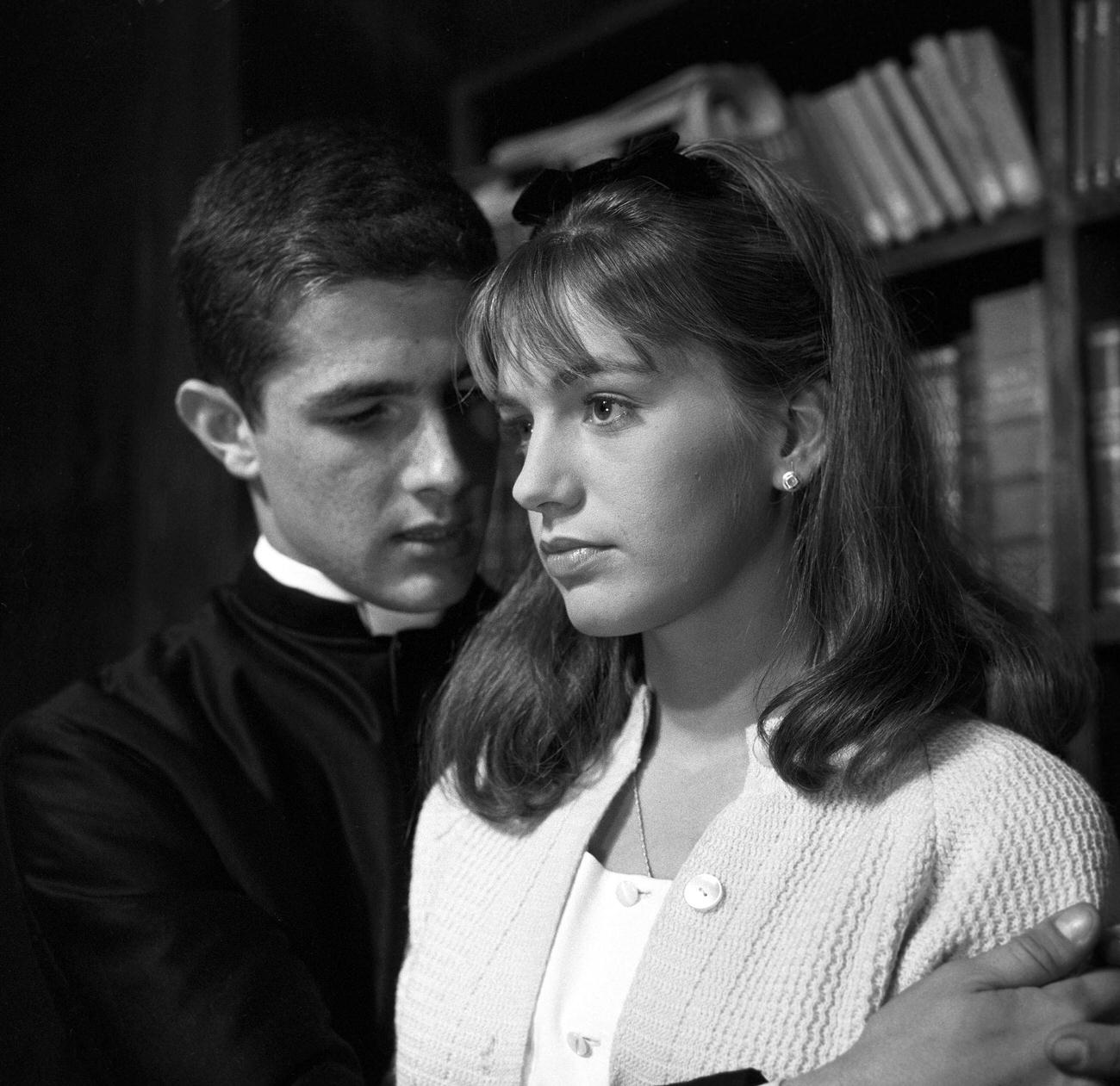 Catherine Spaak And Vanni De Maigret In 'The Girl From Parma', 1962.