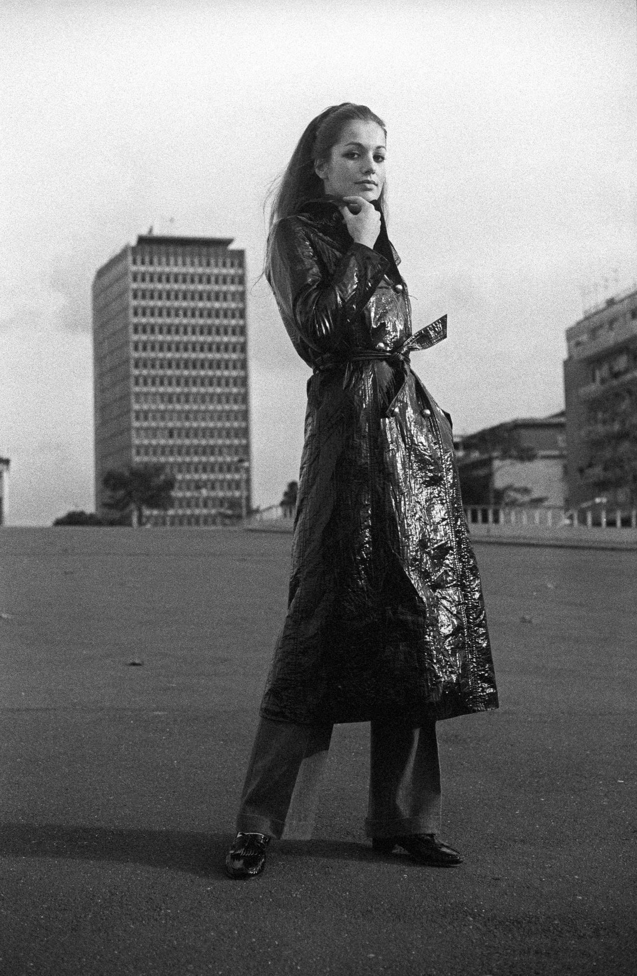 Catherine Spaak At The Eur Quarter, Rome, 1969.