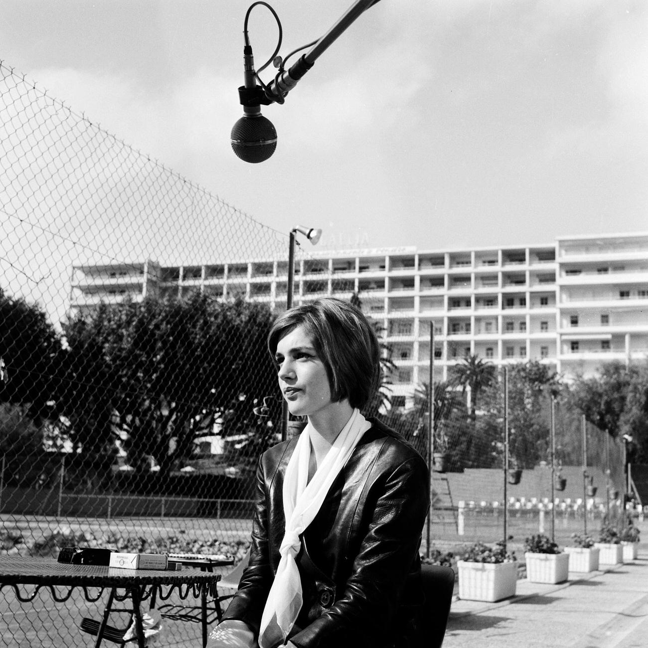 Catherine Spaak At The Cannes Film Festival, 1961.