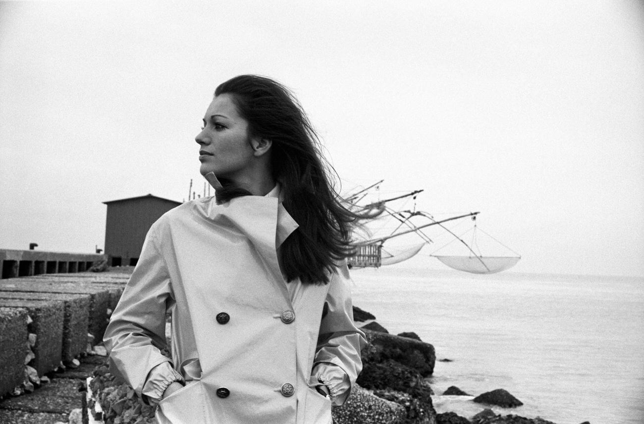 Catherine Spaak With Hands In Pocket, 1968.