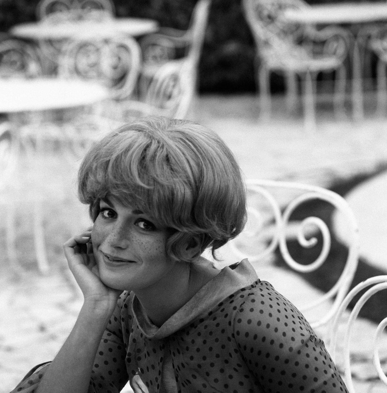 Catherine Spaak Smiling, Rome, 1966.