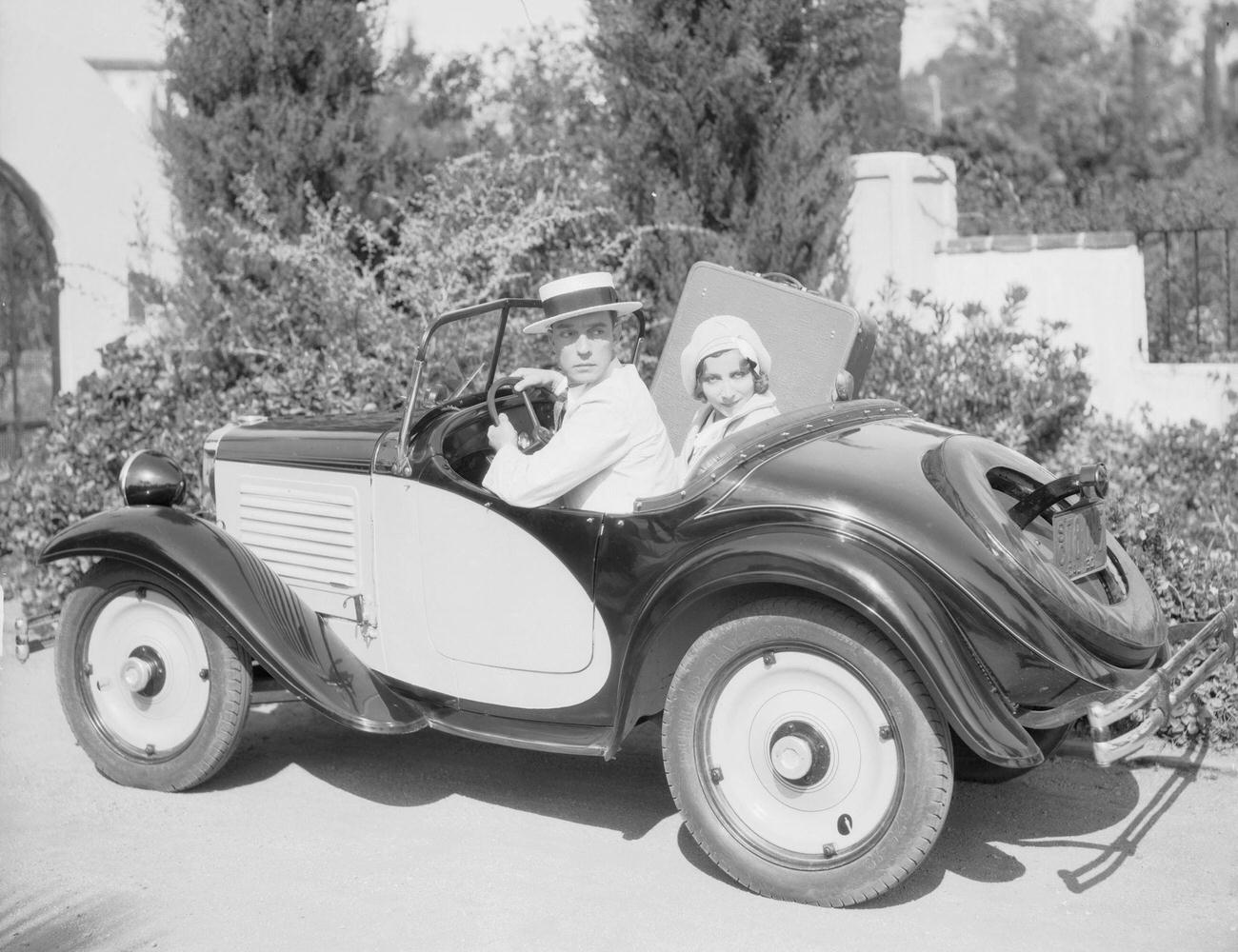 Buster Keaton And Charlotte Greenwood In 'Parlor, Bedroom And Bath', 1931.