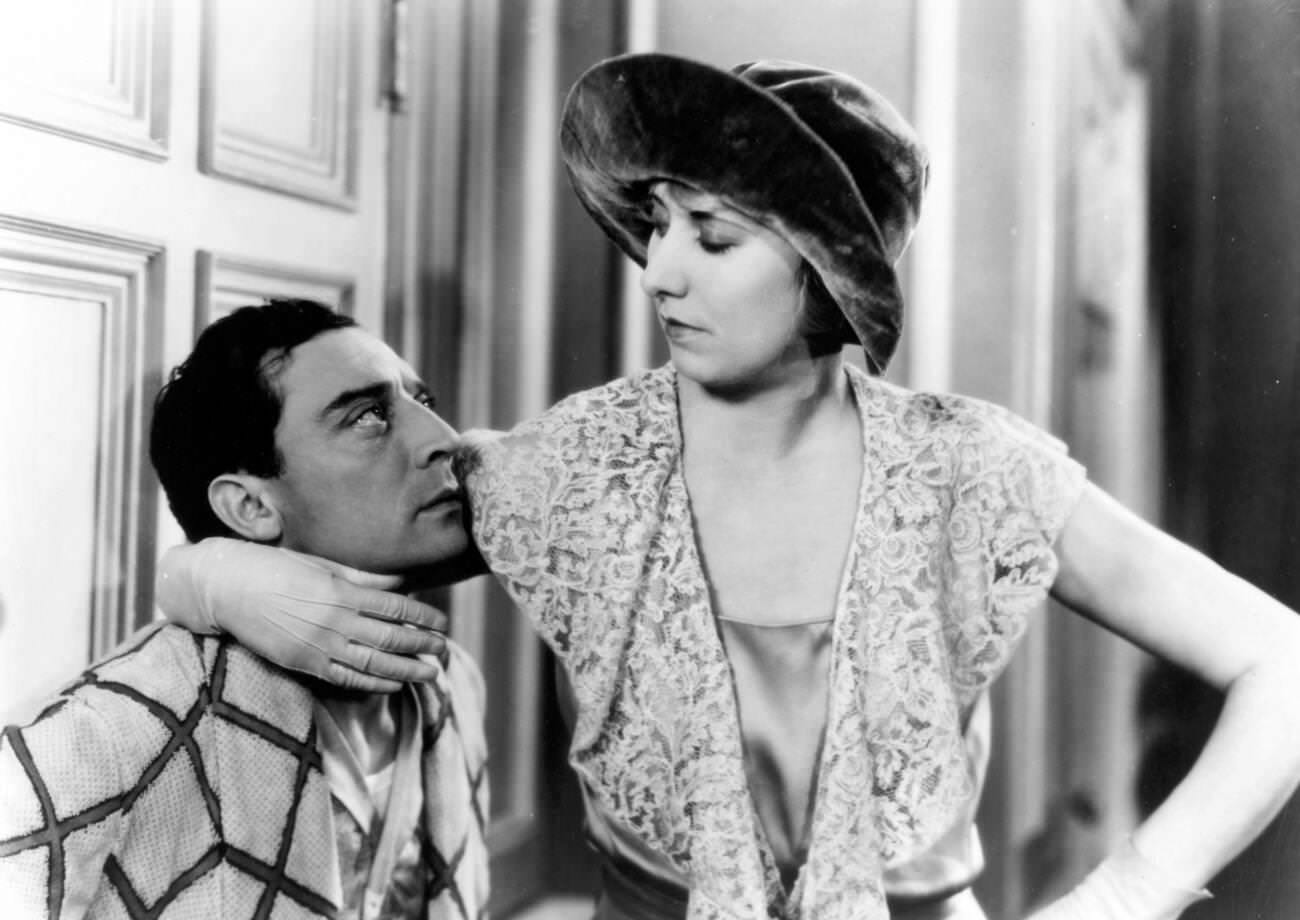 Charlotte Greenwood With Buster Keaton In 'Parlor, Bedroom &Amp;Amp; Bath', 1931.