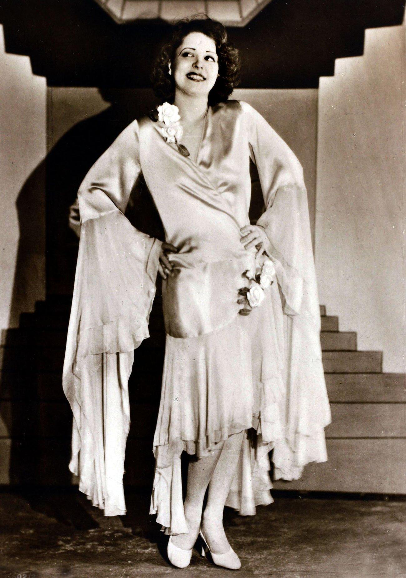 Clara Bow, Destined To Become The 1920'S Flapper, Circa 1920S.