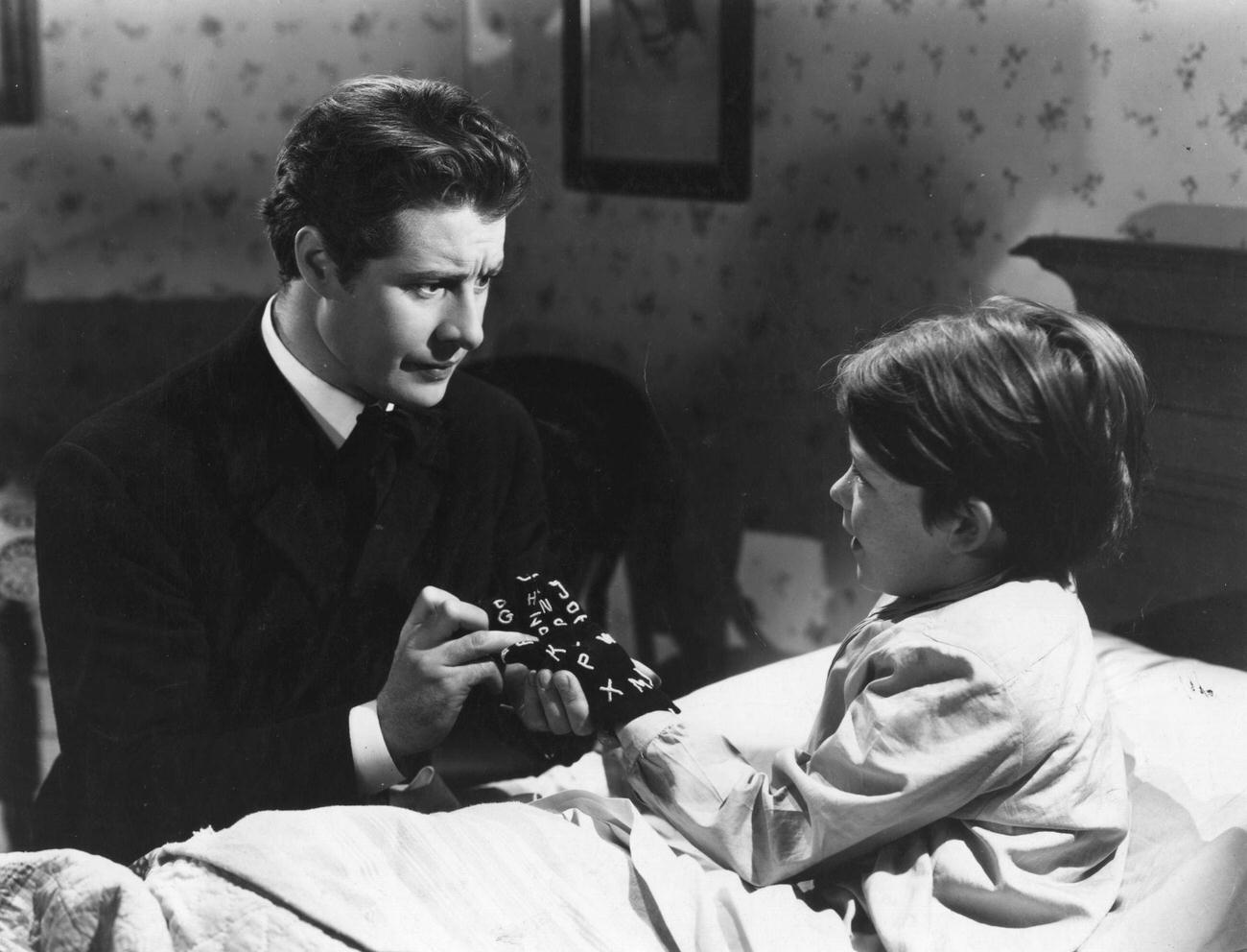 Don Ameche With Bobs Watson In &Amp;Quot;The Modern Miracle,&Amp;Quot; 1939.