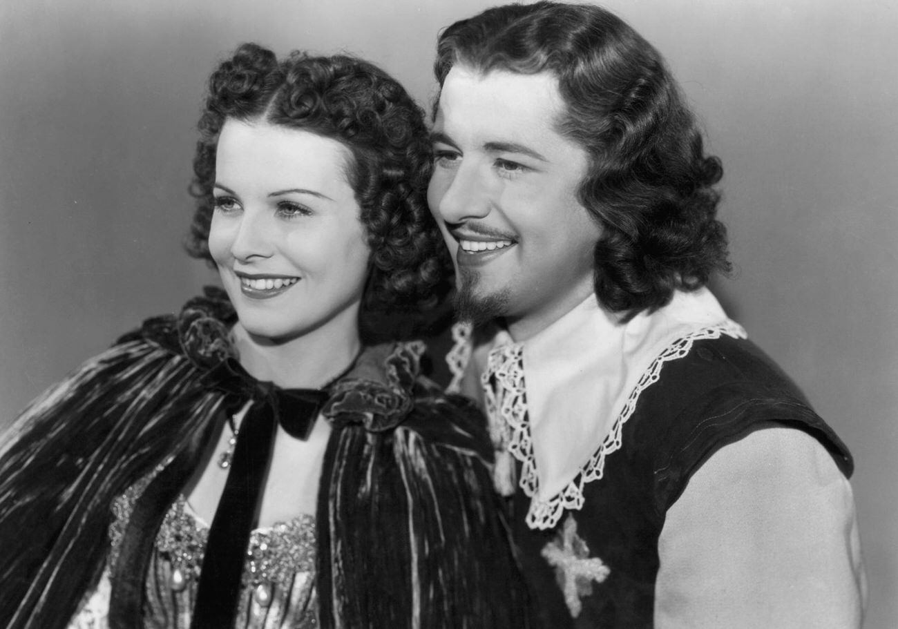 Pauline Moore And Don Ameche In &Amp;Quot;The Three Musketeers,&Amp;Quot; 1939.
