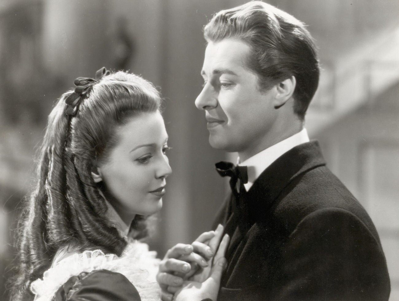 Don Ameche And Loretta Young In &Amp;Quot;The Story Of Alexander Graham Bell,&Amp;Quot; 1939.