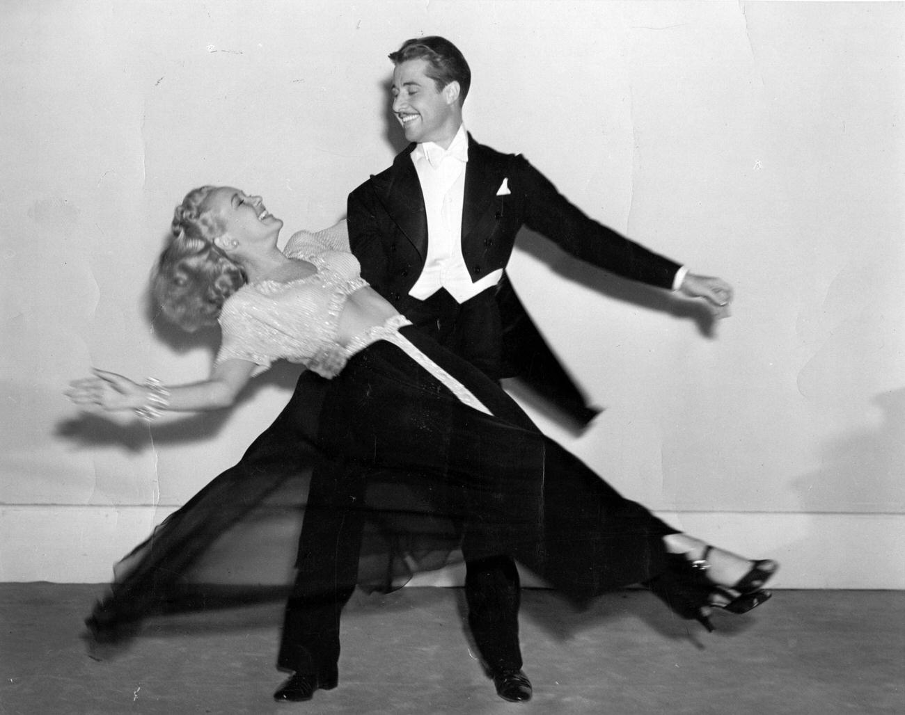 Don Ameche And Betty Grable In &Amp;Quot;Down Argentine Way,&Amp;Quot; 1940.