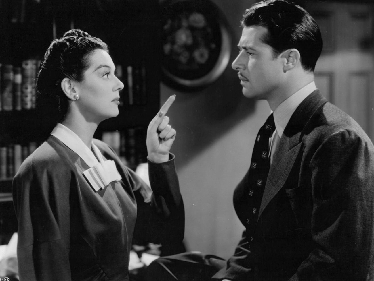 Don Ameche And Rosalind Russell In 'The Feminine Touch', 1941.