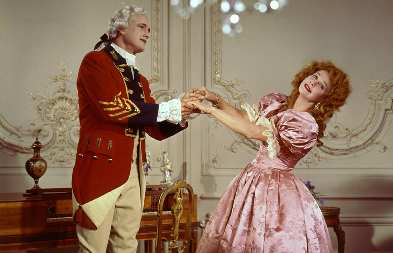 Rock Hudson And Doris Day Spoofing J. Macdonald And N. Eddy, 1964.