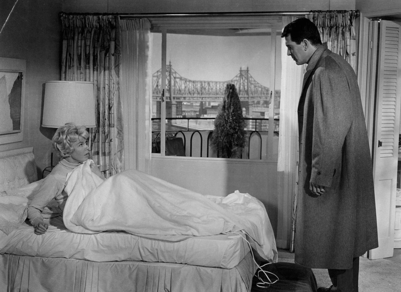 Doris Day And Rock Hudson In 'Pillow Talk', 1959.