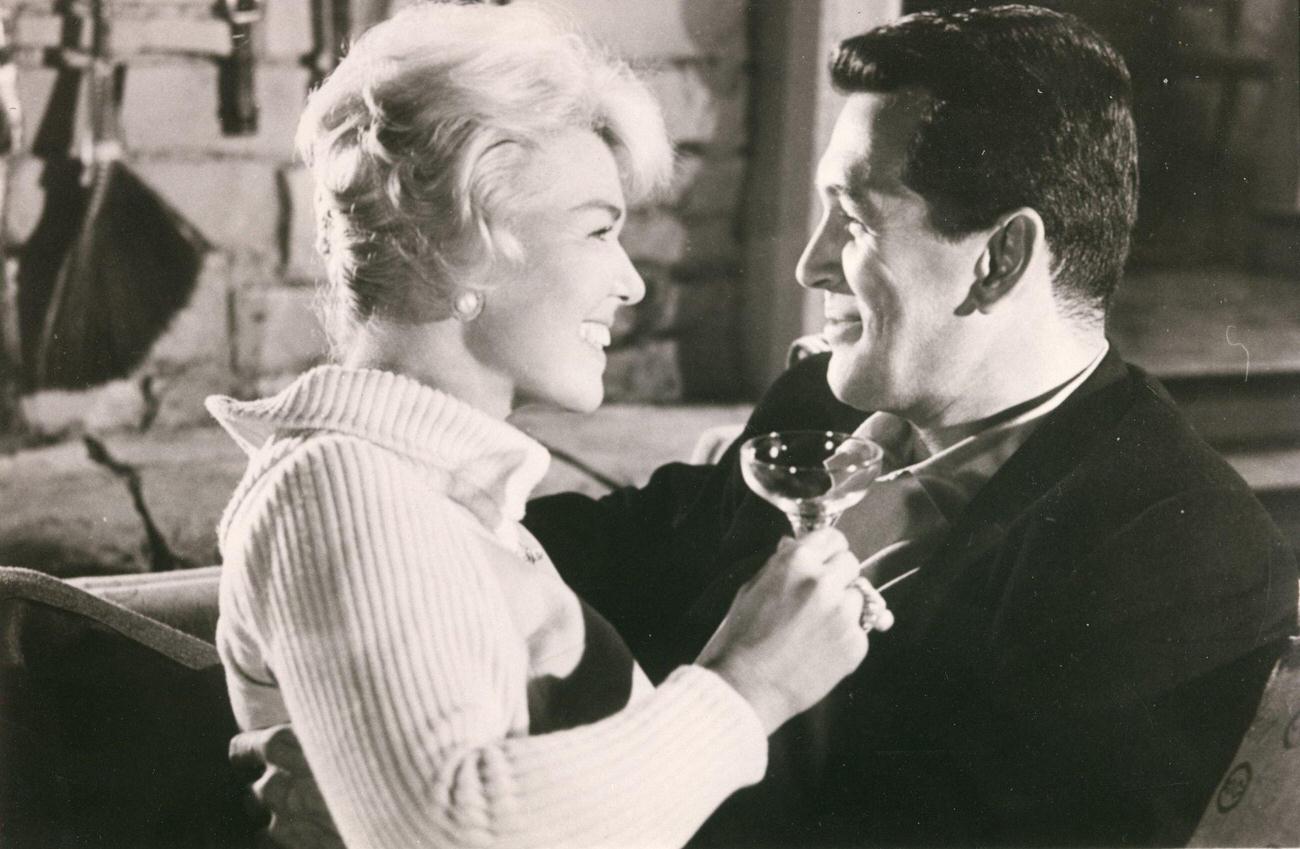 Doris Day And Rock Hudson In 'Pillow Talk', 1959.