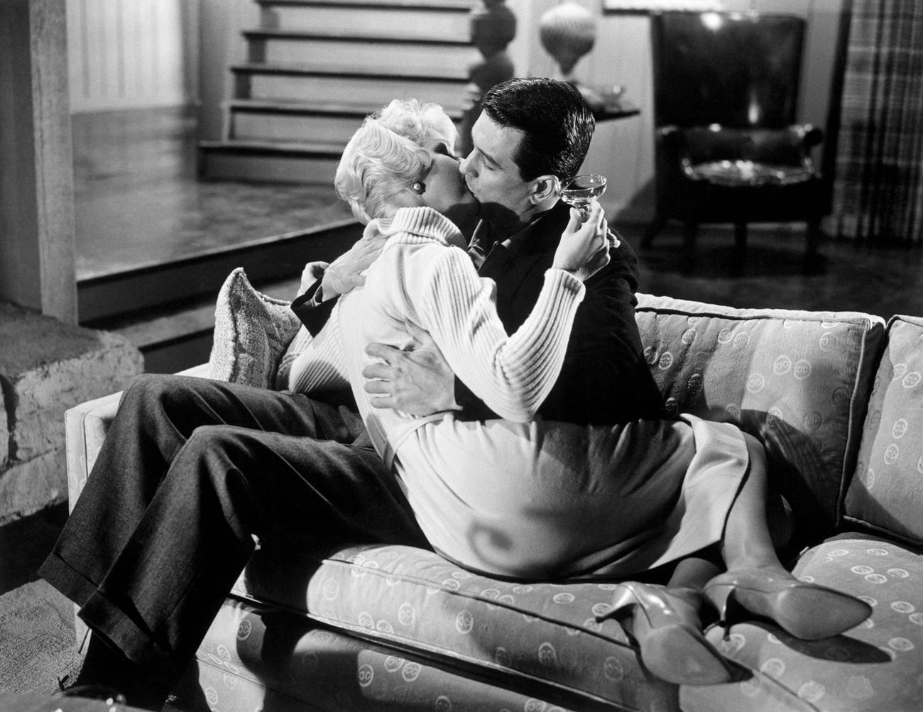 Doris Day And Rock Hudson In 'Pillow Talk', 1959.