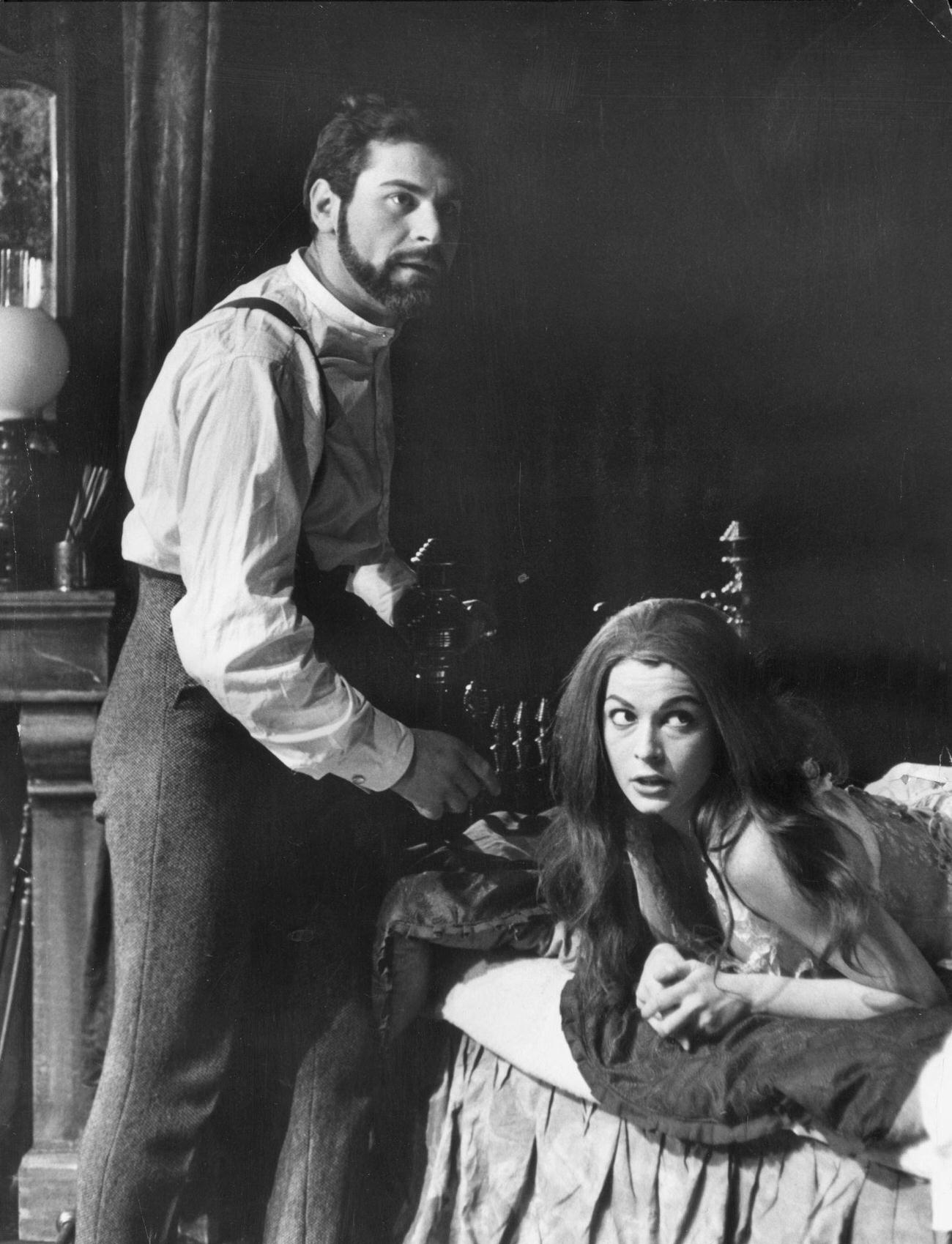 Eva Bartok As Therese In 'The Lovers' With Sam Wanamaker, 1955.