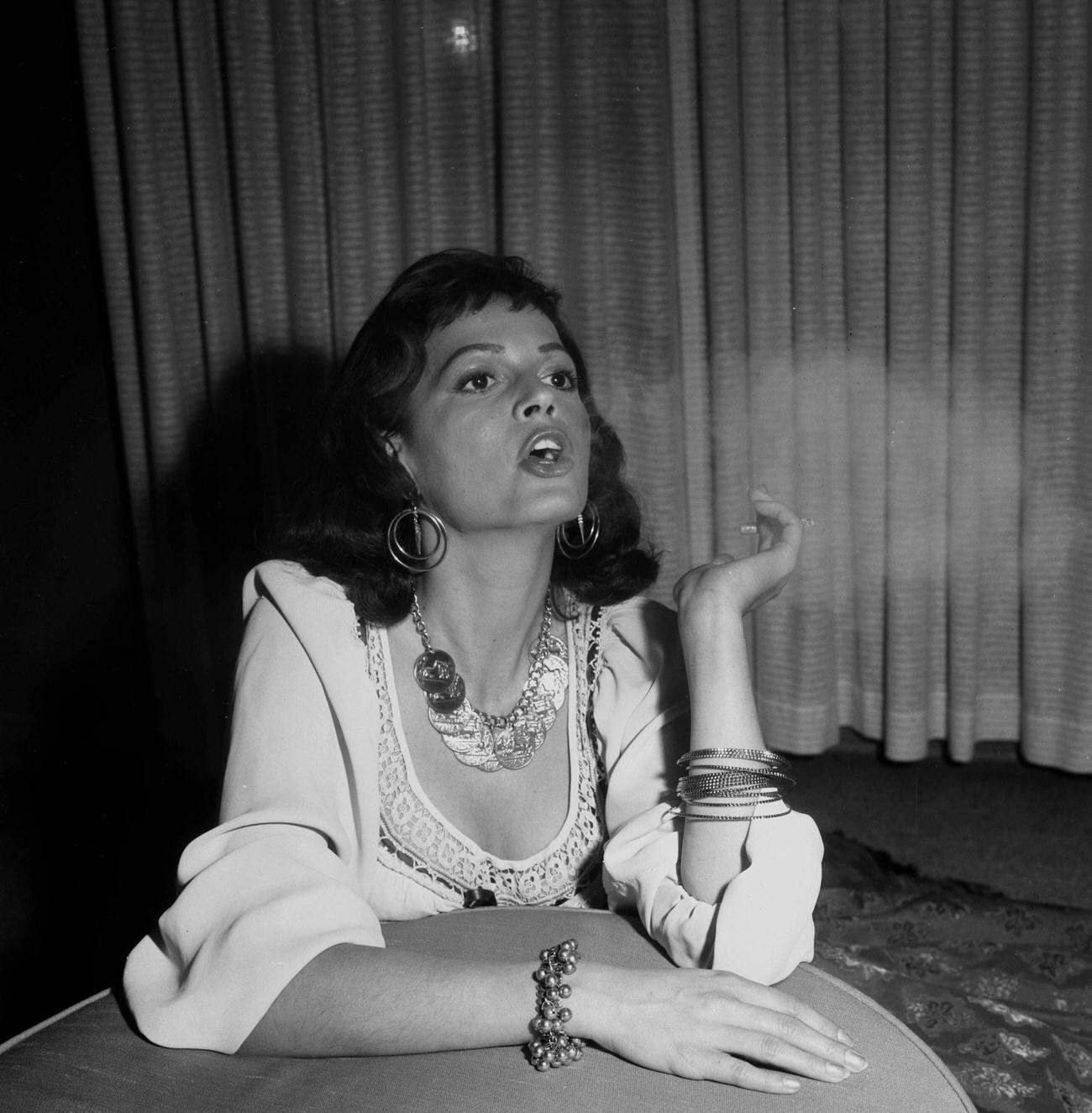 Eva Bartok In Los Angeles, Circa 1957.