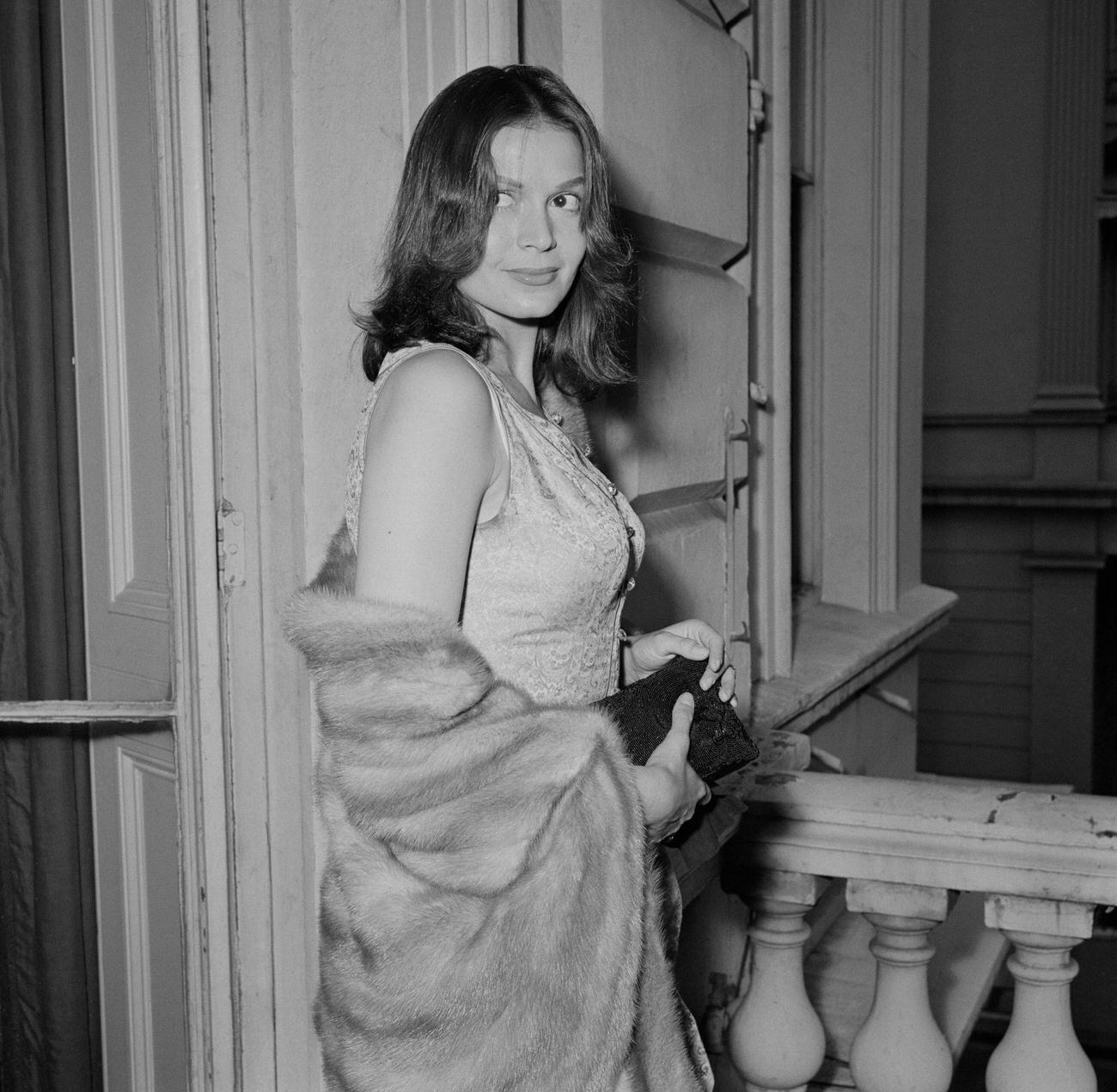 Eva Bartok In London, August 26, 1958.