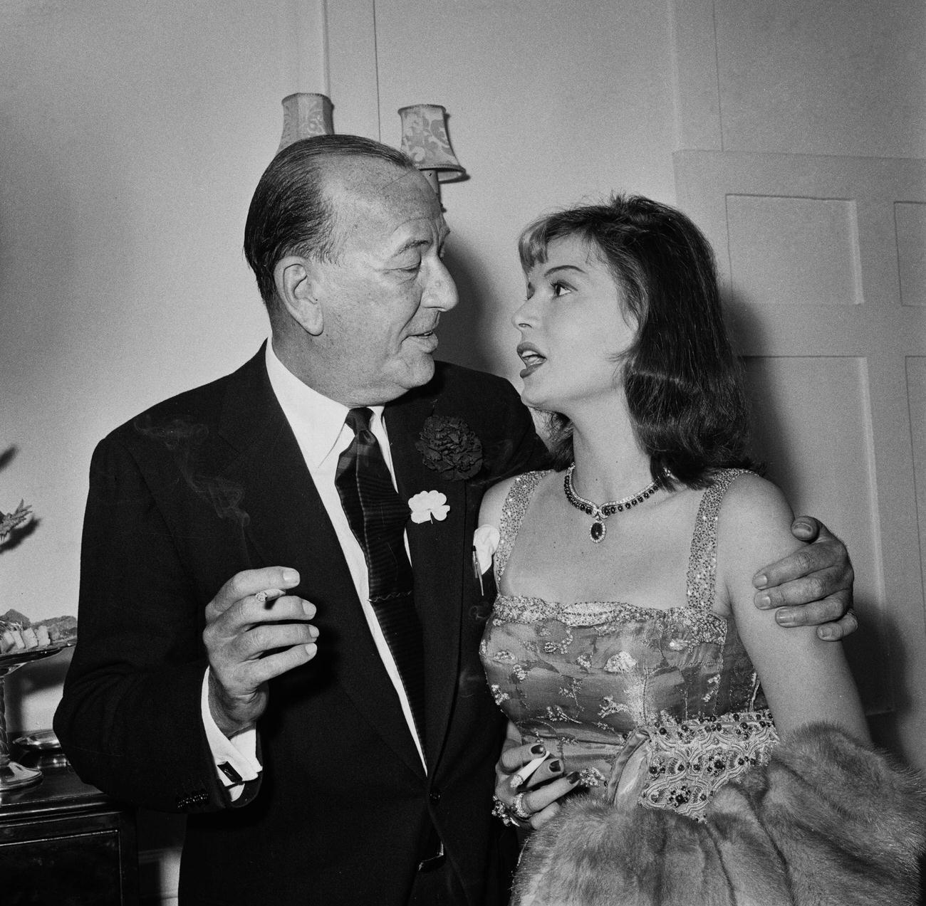 Eva Bartok With Noel Coward , June 30, 1959.