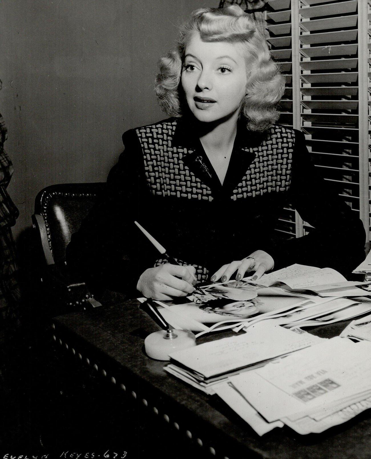 Evelyn Keyes In Columbia'S 'The Jolson Story'.