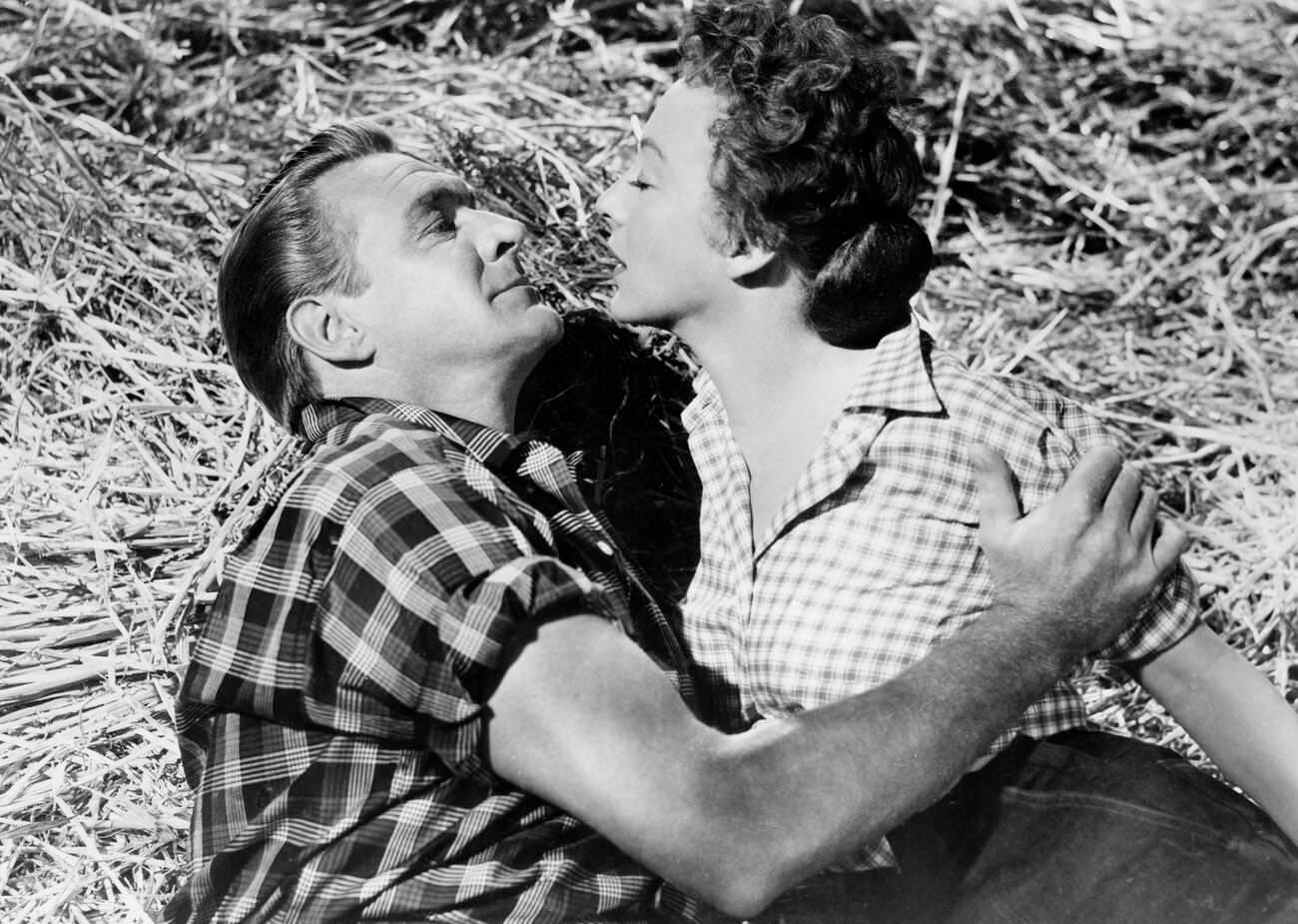 Sonny Tufts And Evelyn Keyes On-Set Of 'The Seven Year Itch', 1955.