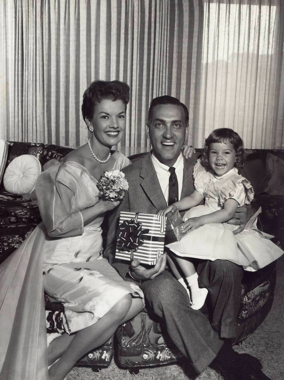 Gale Storm With Husband Lee Bonnell And Daughter Susie Bonnell, 1959.