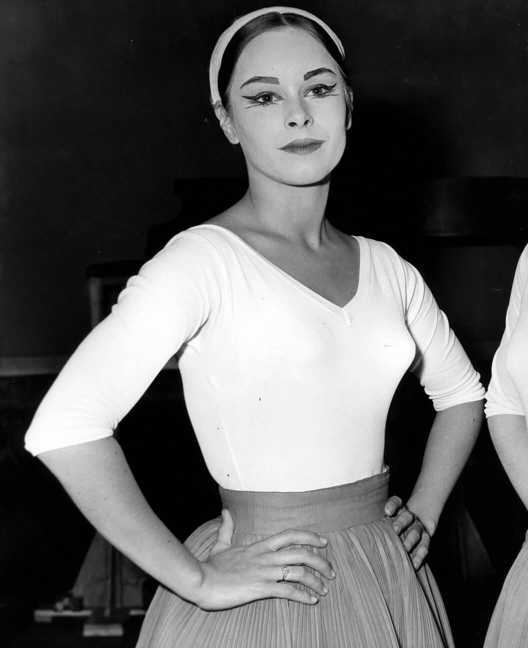 Geraldine Chaplin Rehearsing At The Royal Opera House.