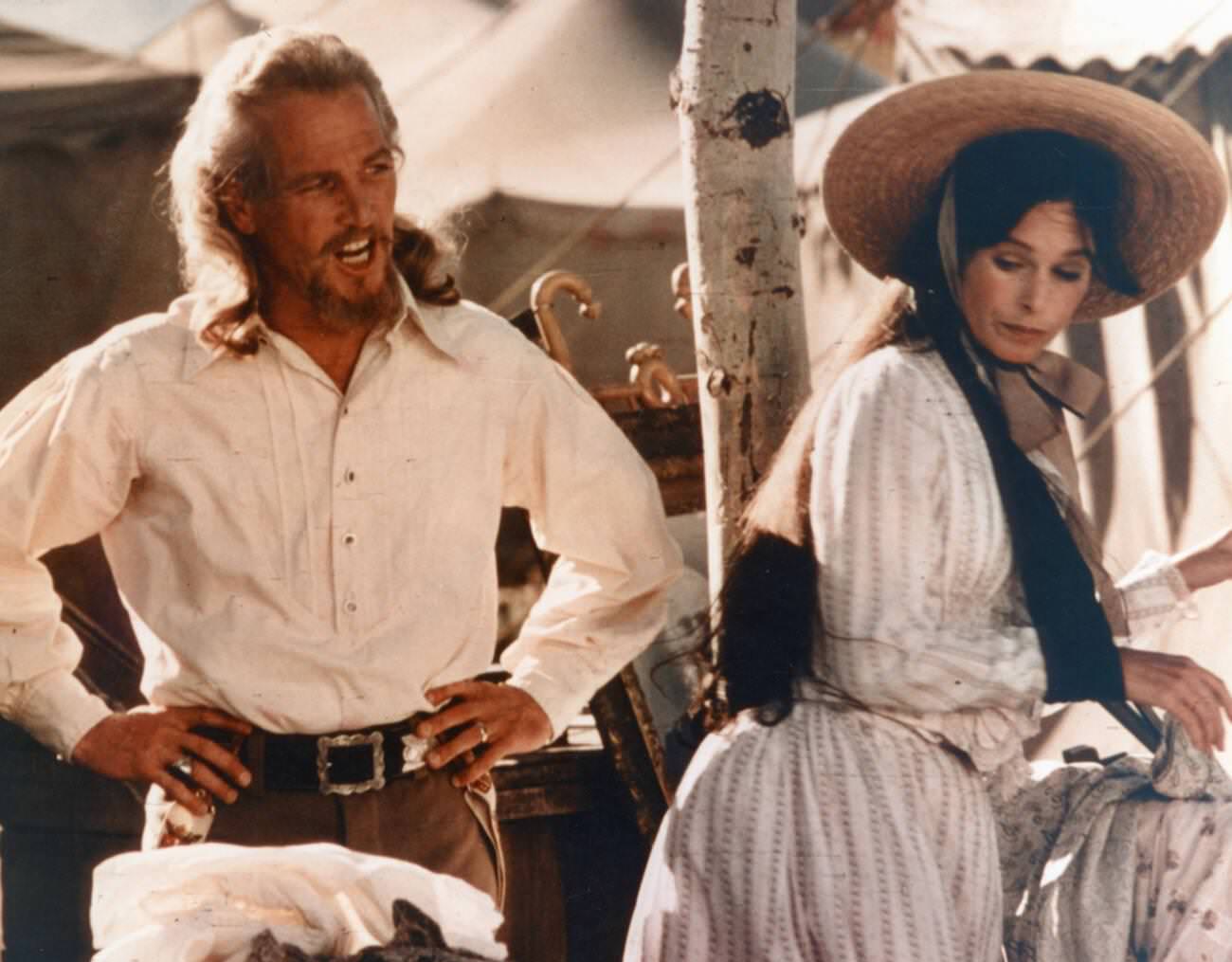 Geraldine Chaplin And Paul Newman In &Amp;Quot;Buffalo Bill And The Indians, Or Sitting Bull'S History Lesson&Amp;Quot;, 1976.